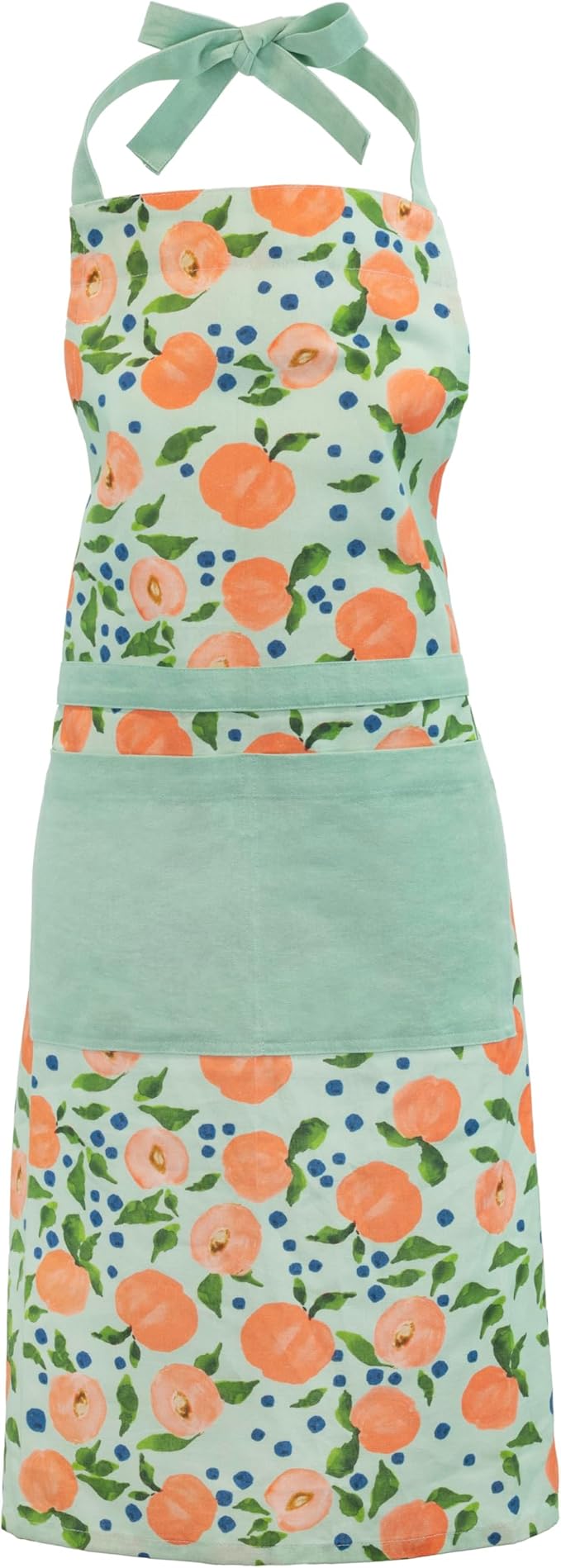 Boston International Apron with Front Pocket Premium Cotton Kitchen Cooking Baking Chef Gifts Aprons, One Size Fits Most Adults, Peaches