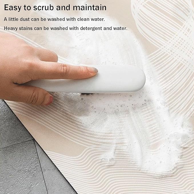 Modern Abstract Kitchen Floor Rugs, Cushioned Anti Fatigue Entryway Mats, Waterproof Runner for Bedroom Sink Office(Gray,40 * 120cm)