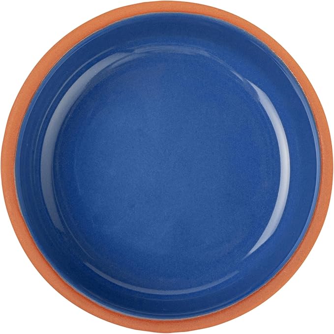 Restaurantware Terracotta Cazuela Bowls 2 Pack of 5 oz Durable Rustic Serving Dish Glazed Oven-Safe Bowl Freezer-Safe Tapas Dish Microwave-Safe Dishwasher-Safe