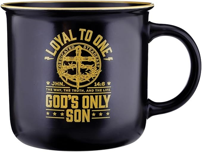Faithworks Christian Gifts - Inspirational Gift for Dad/Brother/Grandfather Ceramic Coffee Mug/Cup, Holds 13.5 Fluid Ounces, Loyal To One