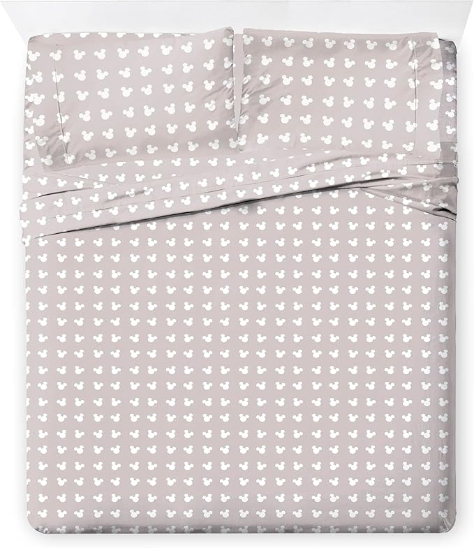 Jay Franco Disney Mickey Mouse Full Size Comforter Set - 7 Piece Bedding Includes Sheet Set & Pillow Covers - Super Soft Cozy Bedding