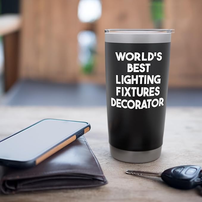 World's Best Lighting Fixtures Decorator Stainless Steel Insulated Tumbler