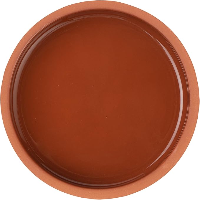 Restaurantware-Terra Tek 8.5 Ounce Terracotta Cazuelas, 2 Brown Glazed Clay Pots For Cooking - Oven-Ready, Microwavable, Terracotta Serving Pots, Dishwashable, For Cooking And Serving