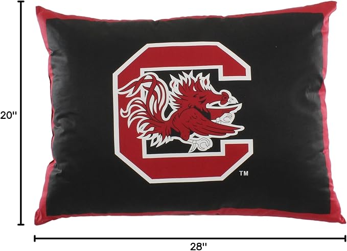 College Covers Everything Comfy South Carolina Gamecocks 20" x 28" Fully Stuffed Big Logo Pillow
