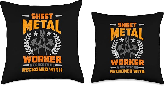 Sheet Metal Worker A Force To Fabricate Sheet Metal Worker Throw Pillow