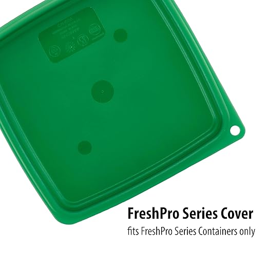 Cambro Food Storage Containers with Lids (Microwave Safe and BPA-Free) - 4 QT (Quart) Square Food Storage Container with Lid (2 Pack)