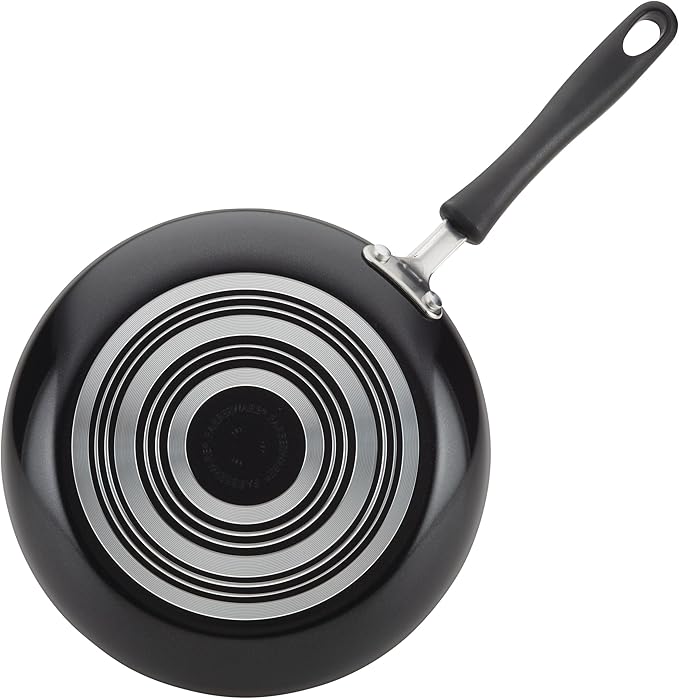 Farberware Cookstart DiamondMax Nonstick Cookware/Pots and Pans Set with Glass Lids, Dishwasher Safe, Includes Baking Pan and Kitchen Cooking Tools, 15 Piece - Black