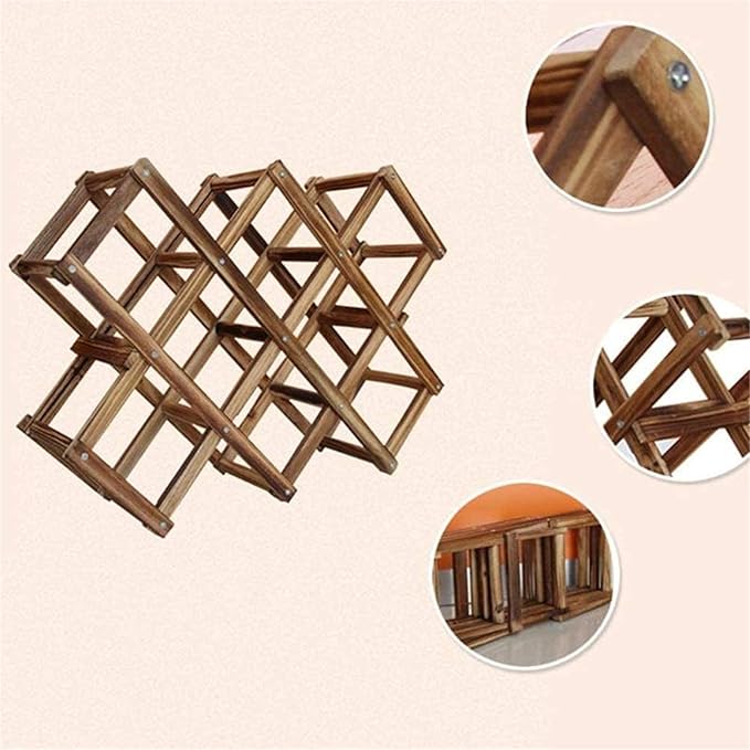 Wooden Red Wine Rack 3/10 Bottle Holder Mount Kitchen Bar Display Shelf Folding Wood Wine Rack Drink Bottle Holders Interesting Life