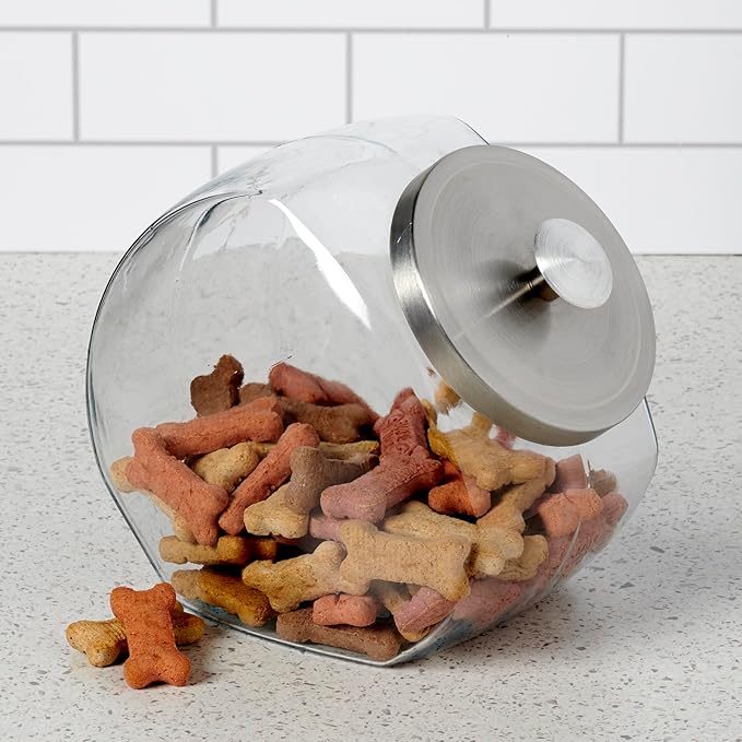 Anchor Hocking Penny Candy Jar 1 Gallon Glass Jar with Lid, Set of 2 Jars