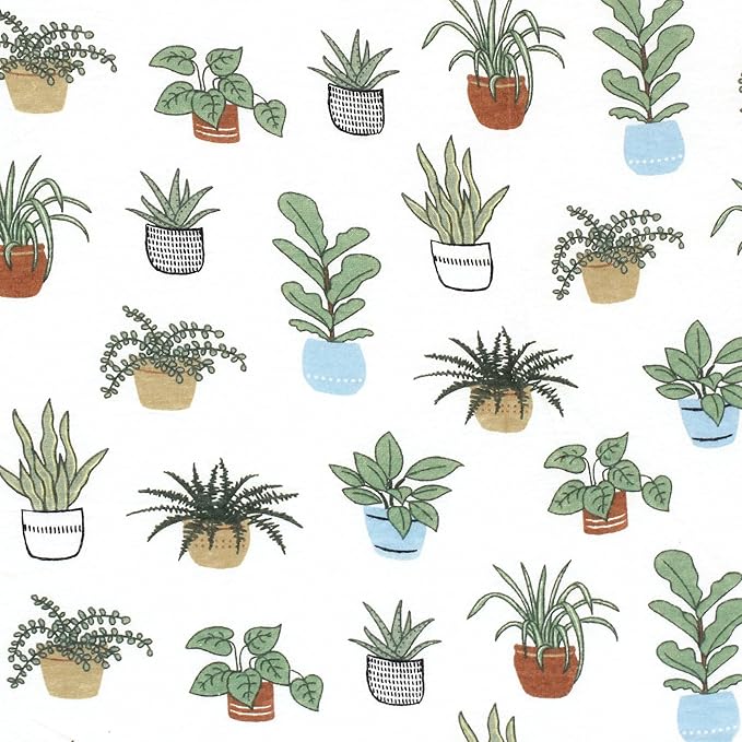 Hudson Baby Unisex Baby Cotton Toddler Pillow Case, Plants, One Size
