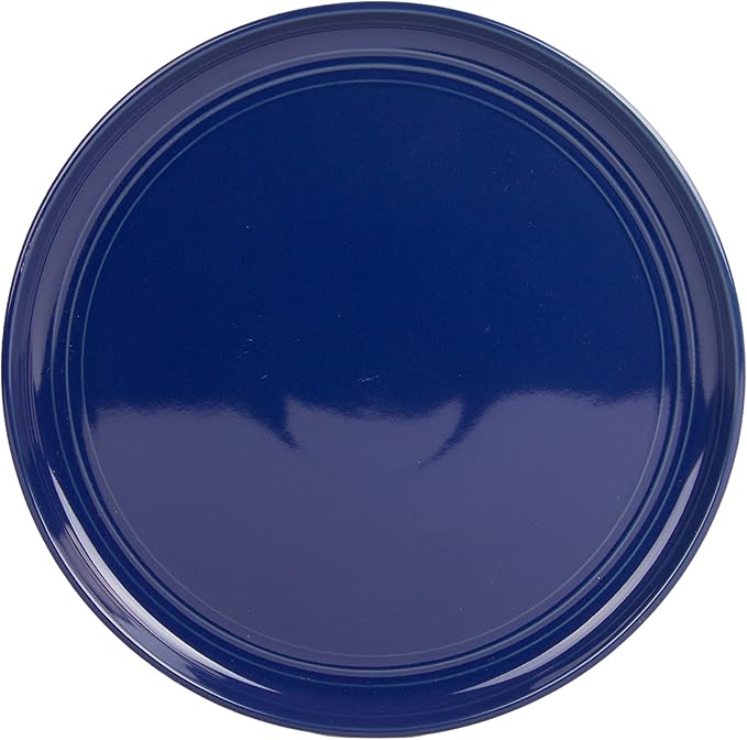 Double Line 10.5" Dinner Plate, Set of 6, Cobalt Blue
