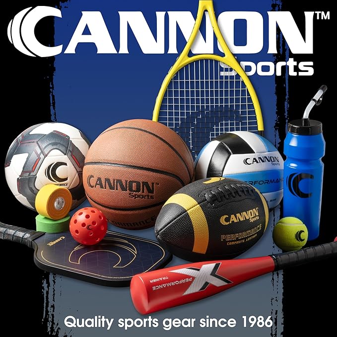 Cannon Sports 1 Liter Sports Water Bottle, BPA-Free, 34 Oz Capacity, Large Mouth, 2 lids (Straw and Squeeze), Great For Helmet Sports Such As Hockey, Lacrosse, Football, Boxing (Navy)