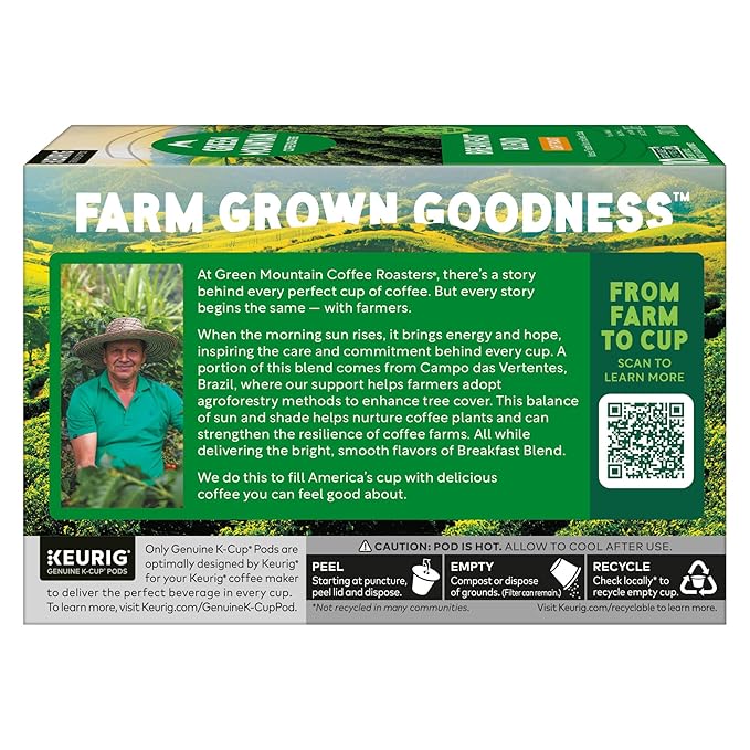 Green Mountain Coffee Roasters® Breakfast Blend, 60ct