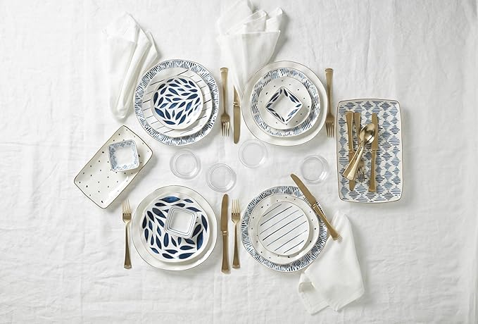 Lenox Blue Bay 12-Piece Dinnerware Set