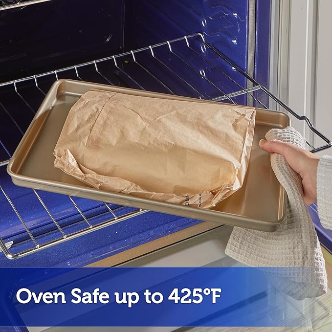 Reynolds Kitchens Parchment Cooking Bags, Family Size, Non-Stick Parchment Cooking Bags for the Oven and Microwave, Oven-Safe up to 425 Degrees, Great for Quick Family Meals, No-Mess Cleanup, 5 Pack