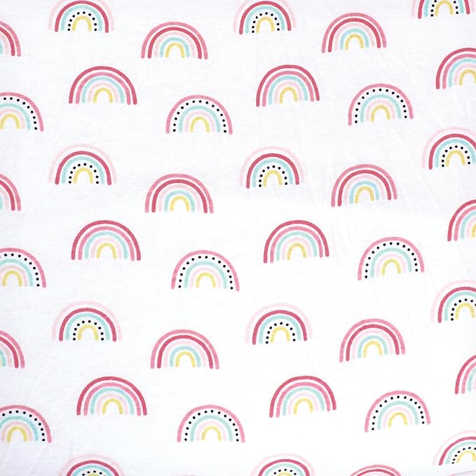 Hudson Baby Unisex Baby Cotton Toddler Pillow Case, Modern Rainbow, One Size