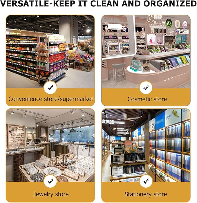 Metal Snack Display Stand Candy Rack, 4 Tier Snack Basket Retail Table Chip Holder, Countertop Concession Stand Snack Organizer, for Office/Pantry/Kitchen/Stores
