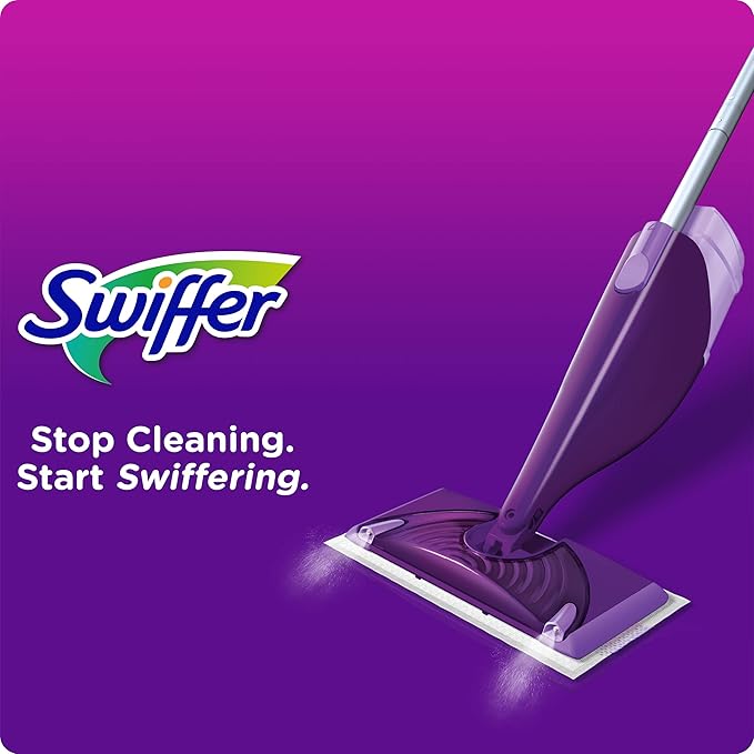 Swiffer WetJet Mops for Floor Cleaning, Hardwood Floor Cleaner Spray Mop Pad Refill, 20 Count (Pack of 4)