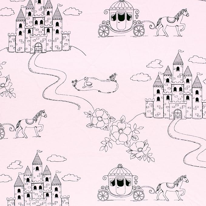 Hudson Baby Unisex Baby Cotton Toddler Pillow Case, Fairytale Princess, One Size