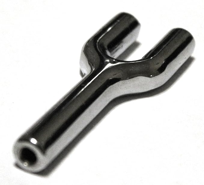 5x Double Barrel Tube Metal Y-shaped Mini Muffler Connector to Bottle Lab Fitting Fixture
