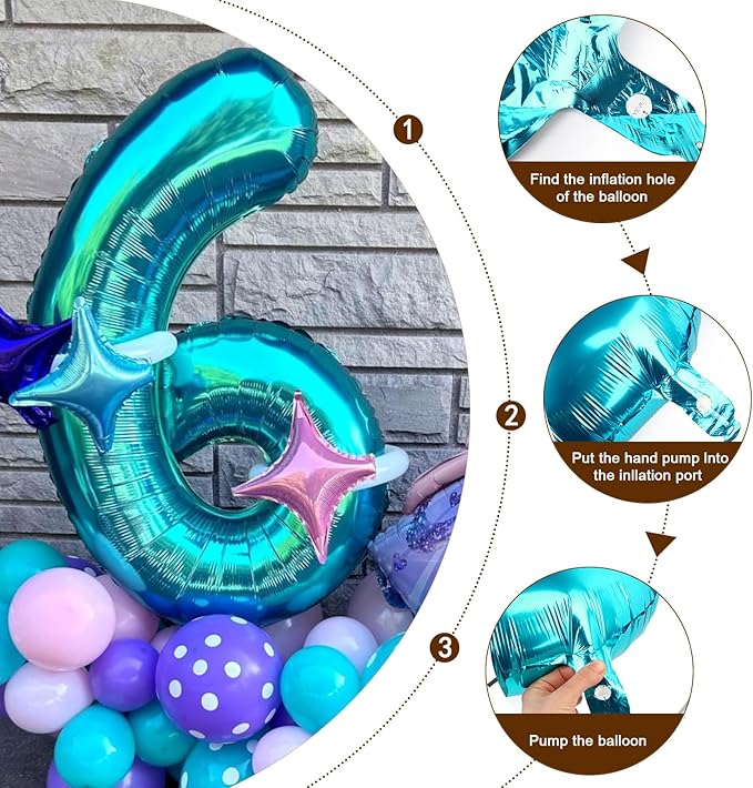 40 Inch 15 Number Balloon, 15 51 Birthday Balloon, Light Blue Party Decoration for 15th Birthday Party Decoration, Promotion Events Decor, Photo Prop