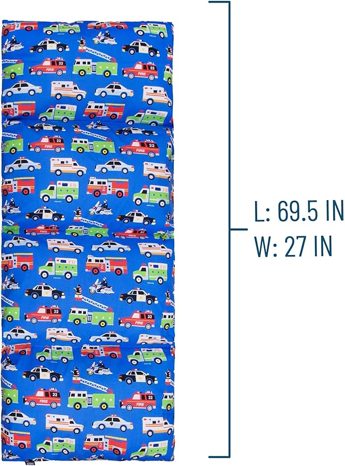 Wildkin Kids Pillowcase Lounger Cover – Travel-Friendly Sleepover Lounger, Fits Standard Pillows (Pillows Not Included), Soft Cotton Blend, Fun Patterns for Boys & Girls - Heroes