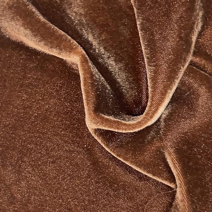HiEnd Accents Stella Faux Silk Velvet Boot Stitch Lumbar Pillow, 14x24 inch, Copper Brown, Romantic Western Modern Traditional Style Luxury Bedding, Decorative Throw Pillow