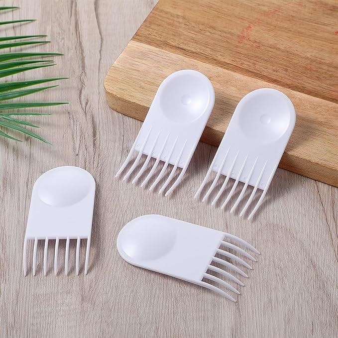 JJUNW 4pcs Vegetables Chopper Cleaning Tools Fork, Onion Chopper-Tools, Salad Onion Chopper Tool Fruit Vegetable Cutter Cleaning Comb for Most Vegetable Choppers
