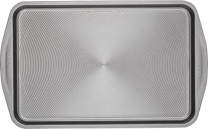 Circulon Nonstick Bakeware 11-Inch x 17-Inch Cookie Pan, Large Cookie Sheets for Baking, Gray