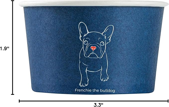 Coppetta 5 Ounce Dessert Cups, 200 Disposable Ice Cream Cups - Lids Sold Separately, Sturdy, Frenchie Paper FroYo Bowls, For Hot And Cold Foods, Perfect For Gelato Or Mousse - Restaurantware