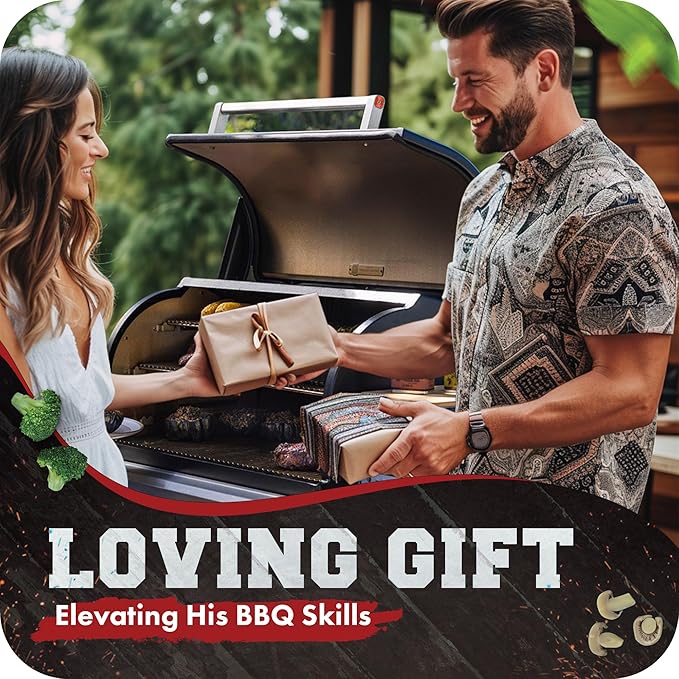 KITCHEN PERFECTION Silicone Smoker Oven Gloves - Extreme Heat Resistant BBQ Gloves - Handle Hot Food Right on Your Grill Fryer Pit | Waterproof Oven Mitts | Superior Value Set + 3 Bonuses