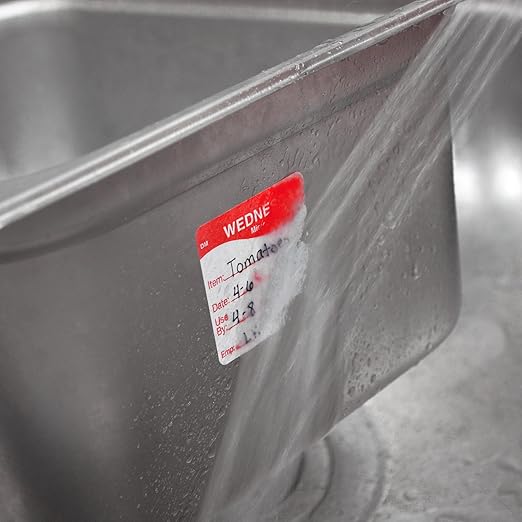 DayMark Safety Systems DissolveMark IT112437 Item/Date/Use-by Shelf-Life Label, 2" x 2", White, Roll of 250