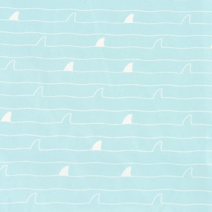 Northwest Classics Twin Sized Shark Adventure 6-Piece Bed in a Bag Set, All Seasons Bedding for Girls and Boys, Comforter, Flat Sheet, Fitted Sheet, Pillowcase, Pillow, Sham