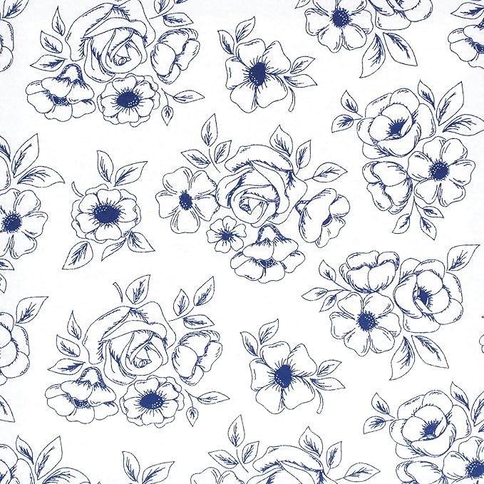 Hudson Baby Unisex Baby Cotton Toddler Pillow Case, Blue Toile, One Size