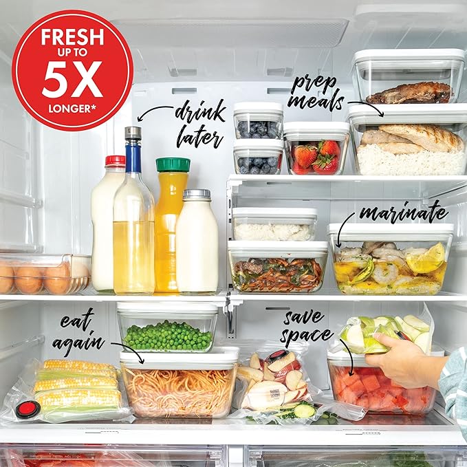 ZWILLING Fresh & Save Glass Airtight Food Storage Container, Meal Prep Container - Medium