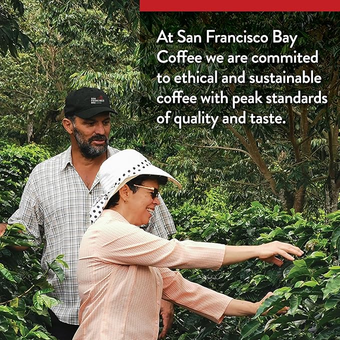 San Francisco Bay Compostable Coffee Pods - Espresso Roast (36 Ct) K Cup Compatible including Keurig 2.0, Dark Roast