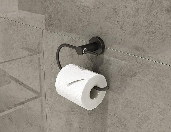 Symmons 353TP-MB Dia Wall-Mounted Toilet Paper Holder in Matte Black