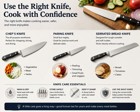 1. Choosing the Right Kitchen Knife Makes Cooking Easier