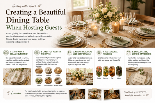 Creating a Beautiful Dining Table When Hosting Guests