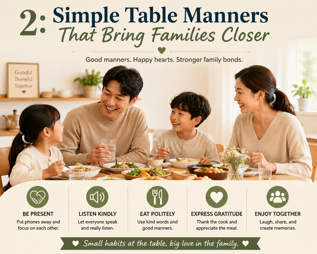 2: Simple Table Manners That Bring Families Closer