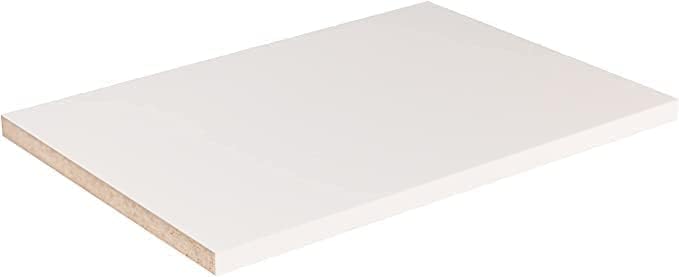 B&B HARDWARE Oversized Cabinet Shelves Melamine 1/2" Thick, Custom Cut to Size. (21" Depth x 62" Length).