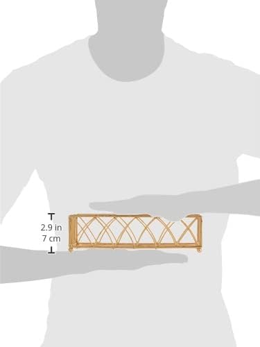 Boston International Arch Design Guest Towel Napkin Holder Caddy, Gold Leaf
