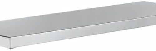Empura 36" Wide Double Deck Stainless Steel Table-Mount Overshelf with Mounting Bracket | Prep Work Table Rack Shelve for Restaurant Garage | 1.5" Thick Shelf Deck, 36"W x 12"D x 32"H, 18 Gauge, NSF