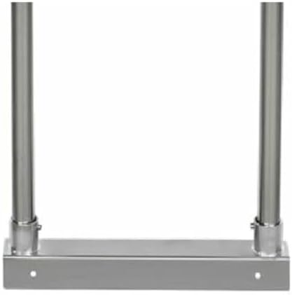 Empura 72" Wide Double Deck Stainless Steel Table-Mount Overshelf with Mounting Bracket | Prep Work Table Rack Shelve for Restaurant Garage | 1.5" Thick Shelf Deck, 72"W x 12"D x 32"H, 18 Gauge, NSF