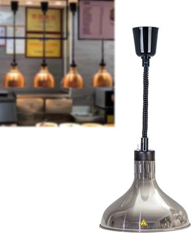 Hanging Food Heat Lamp Warmer - Restaurant Buffet Light, Pendant Ceiling Heater for Steak & Food Preservation, Catering Kitchen Supplies (Rose Gold, Color3)