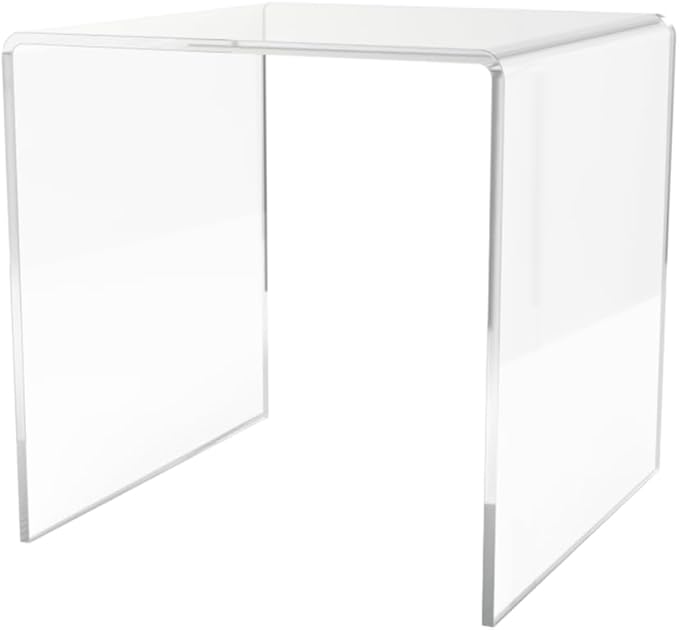 Marketing Holders Clear Acrylic Riser Square 5" Merchandise Display for Countertops in Retail Stores