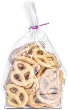 Restaurantware Bag Tek 3 x 2 x 6.5 Inch Retail Bags 100 Durable Candy Bags - Gusset Sleeved Disposable Clear BOPP Gusset Bags Flat-Bottomed For Restaurants Cafes And Delis