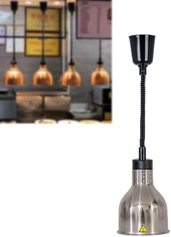 Hanging Food Heat Lamp Warmer for Buffet, Restaurant & Catering - Pendant Ceiling Light to Keep Steak Warm, Kitchen Supplies (Rose Gold, Color3)