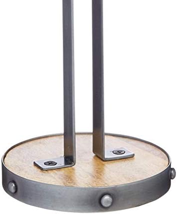 KitchenCraft Industrial Kitchen Metal/Wooden Kitchen Roll Holder, 31 cm (12")