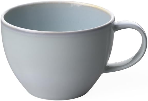 Villeroy & Boch like Crafted Blueberry Coffee Cup, Premium Porcelain, 4.75 x 3.75 x 2.5 in, 8 oz Capacity, Dishwasher and Microwave Safe, Turquoise